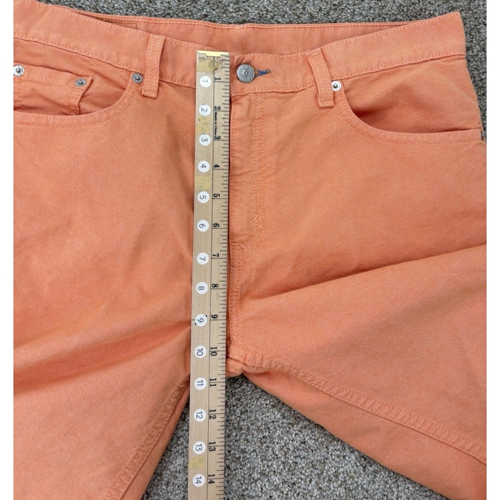 VTG '01 Levis 577 Capri Jeans Women's 10 Coral Orange Wide Leg Retro Beachy Y2K - Picture 12 of 12
